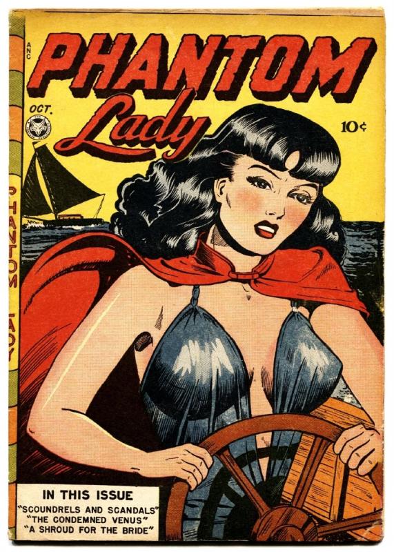 Phantom Lady 14 Fox Matt Baker Golden Age Spicy Good Girl Art Comic Books Golden Age