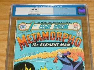 1st Issue Special #3 CGC 9.4 metamorpho the element man 1975 DC bronze age