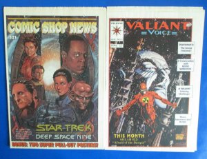 1993 COMIC SHOP NEWS #321/VALIANT VOICE #1 VF- Star Trek Deep Space Nine