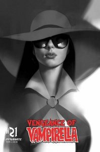 VENGEANCE OF VAMPIRELLA #21 BEN OLIVER BLACK & WHITE VARIANT NM.