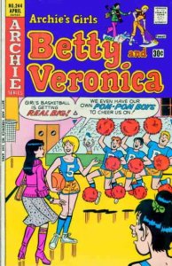 Archie's Girls Betty And Veronica #244 FN ; Archie | April 1976 Male Cheerleader