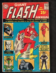 Giant Annual Flash #1~Conqueror from 8 Million B.C.!/origin issue~1963 (3.0)WH