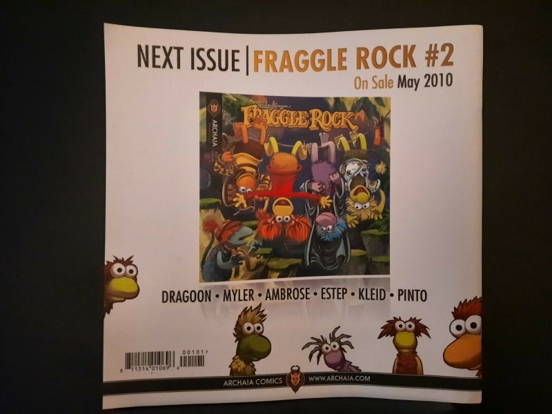 FRAGGLE ROCK #1 (2010) Archaia; RETAILER SUMMIT VARIANT very rare Jim Henson