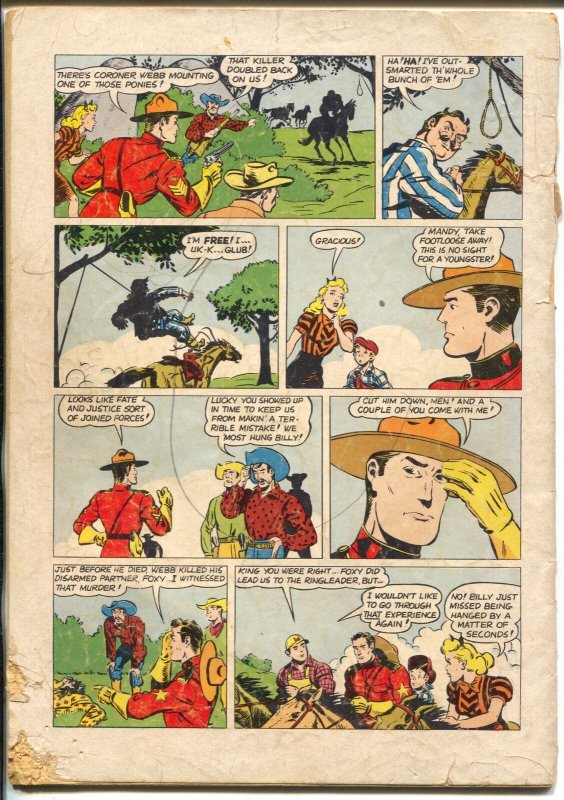 King of The Royal Mounted-Four Color Comics #340 1951-Dell-Zane Grey-RCMP-G/VG