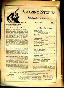 Amazing Stories 4/1931-Gernsback-Harl Vincent-Zagat-sci-fi pulp fiction-P