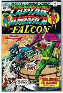 CAPTAIN AMERICA #184, FN, Red Skull, Trimpe, Falcon, 1968, Steve Englehart