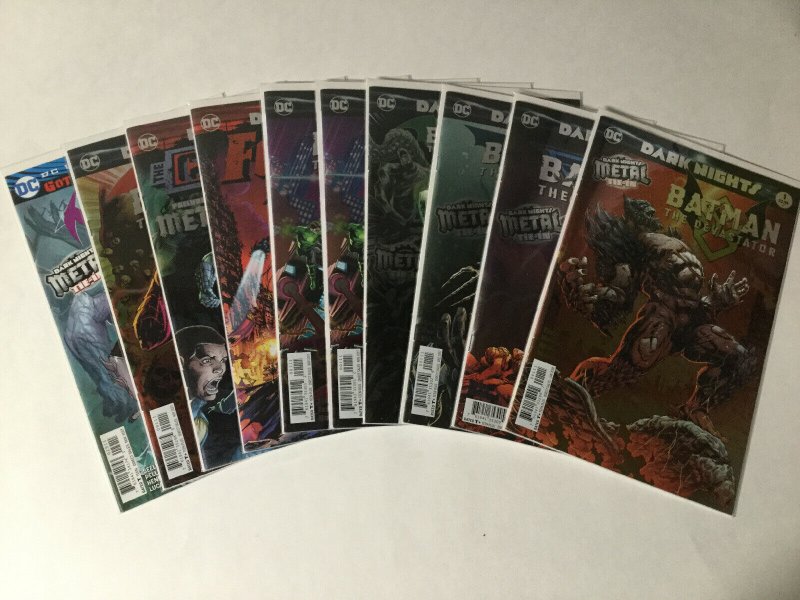 Dark Knights Metal 1-6 Tie-ins One-shots 27 Issue Lot Near Mint #1-2 Signed DC 