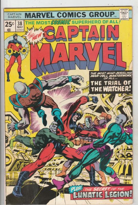 Captain Marvel #38 (May-75) FN/VF Mid-High-Grade Captain Marvel