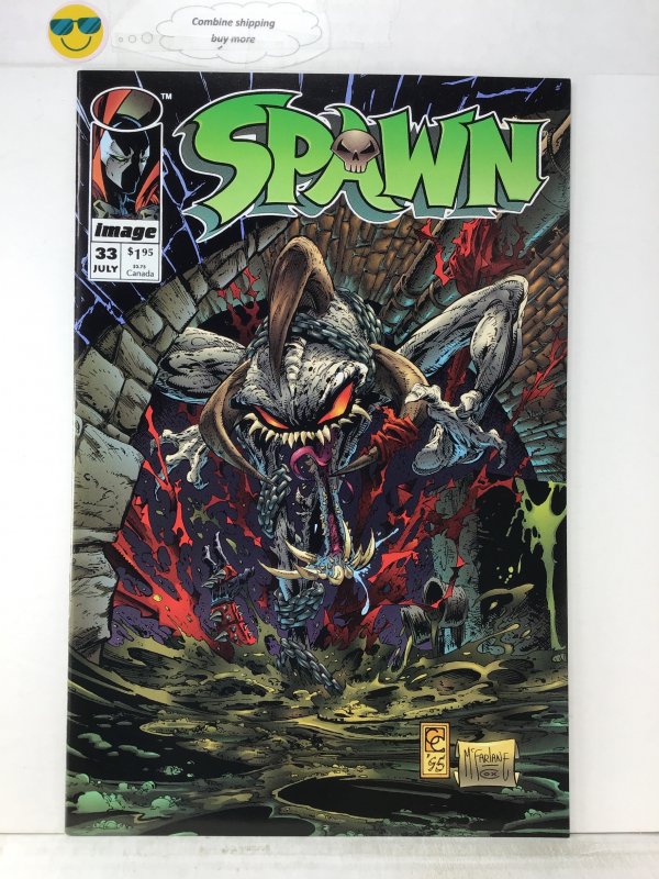 Spawn #33 (1995)NM. Key 1st app Of the freak McFarlane cover and  art