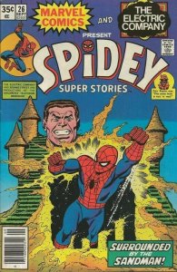 Spidey Super Stories #26 ORIGINAL Vintage 1977 Marvel Comics Sandman