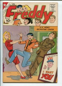 FREDDY #33 1962-CHARLTON-MILITARY ISSUE-JON D'AUGUSTINO-nm minus