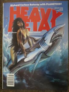 HEAVY METAL Vol.15 #6, January 1992. Richard Corben! Julie Bell Cover! Kuper! VF