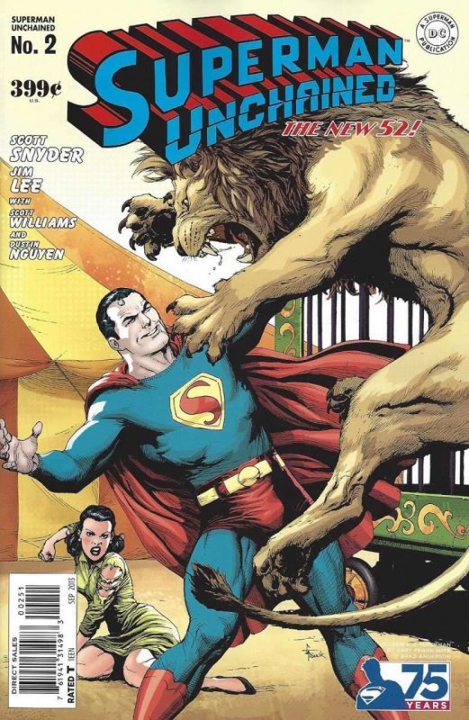 Superman Unchained #2D VF/NM; DC | New 52 - 1:75 variant by Gary Frank - we comb 