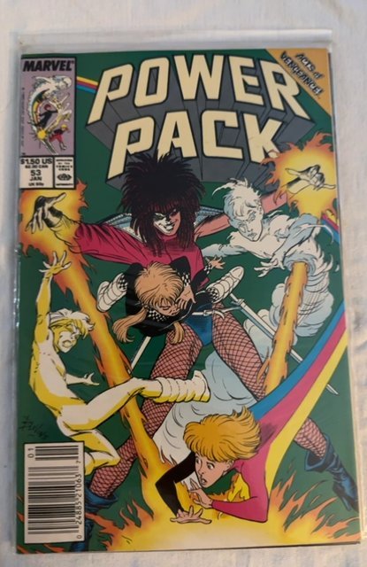 Power Pack #53 (1990) NEWSSTAND EDITION