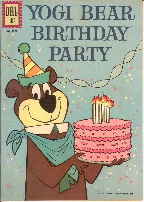 YOGI BEAR (1959-1970 DELL/GK) F.C.1271 VF BIRTHDAY PART COMICS BOOK