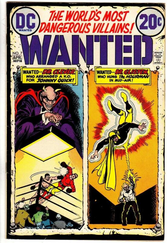 WANTED (1972)  7 VG-F April 1973  Hourman, Johnny Quick