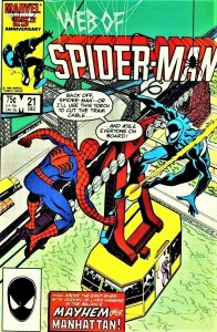 Web of Spider-Man #21 1986 1 Book Marvel Comics Mint