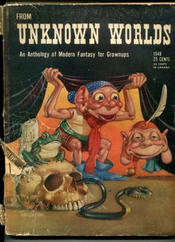 FROM UNKNOWN WORLDS-1948-CARTIER COVER-BLOCH-STURGEON-KUTTNER-fr