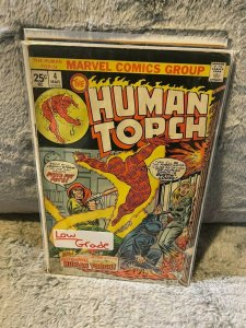 Lot of 4 Books The HUMAN TORCH Issue 2 3 4 5 Low Grade Marvel Comics