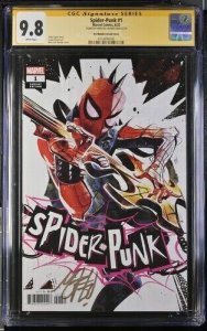Spider-Punk (2022) # 1 (CGC 9.8 SS) Signed Mike Del Mundo • Marvel • Census = 9
