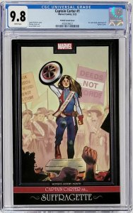 CAPTAIN CARTER #1 CGC 9.8 (Marvel 2022) 1st Comic Appearance! Womens History Cvr