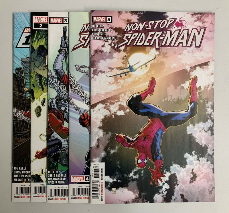 Non-Stop Spider-Man #1-5 Set (Marvel 2015) 1 2 3 4 5 Joe Kelly (9.2+) 