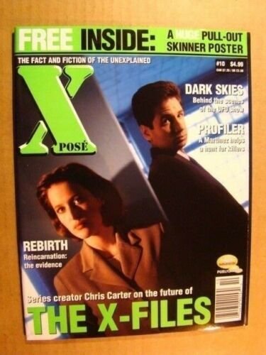 X-FILES XPOSE 10 - MULDER SCULLY CHRIS CARTER DARK SKIES SKINNER HIGH GRADE 