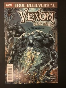 TRUE BELIEVERS VENOM DARK ORIGIN #1 SIGNED BY SCOTT HANNA MARVEL COMICS EB200