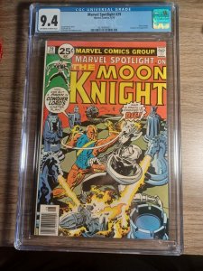 Marvel Spotlight #29 CGC 9.4 Moon Knight Marvel Comics c187