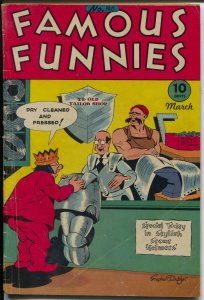 Famous Funnies #140 1946-Buck Rogers-Scorchy Smith-Invisible Scarlet O'Neil-VG