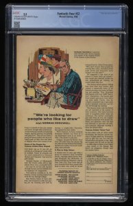 Fantastic Four #52 CGC GD+ 2.5 1st Appearance Black Panther!