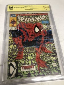 Spider-Man (1990) # 1 (CBCS 9.6) Verified Signature: Todd Mcfarlane Lizard App.