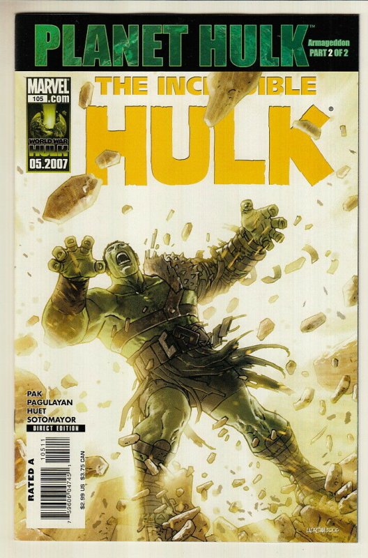 INCREDIBLE HULK (1999 Marvel Comics) #105 NM-