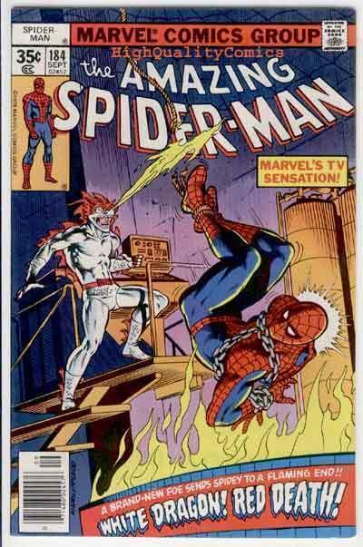 SPIDER-MAN #184, VF, White Dragon, Marv Wolfman, Amazing, 1963, Ross Andru