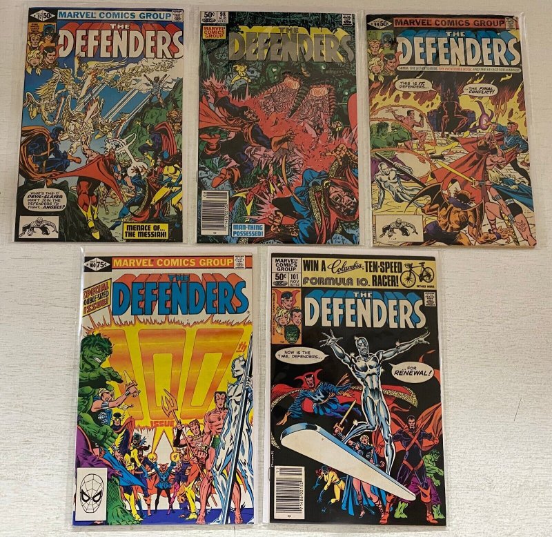 Bronze Age Defenders comic lot from:#71-101 avg 8.0 VF (1979-81)