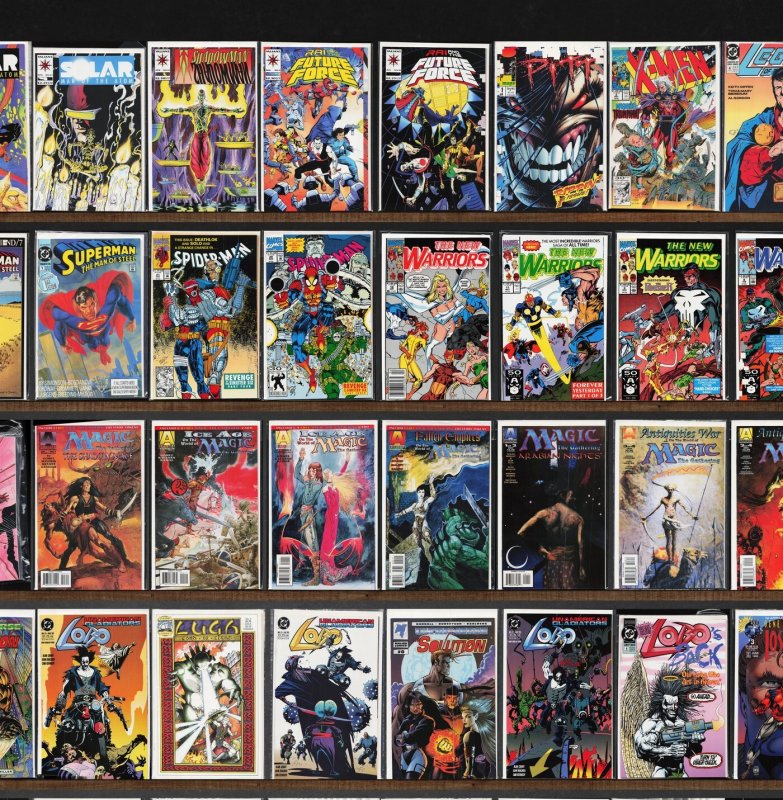 Huge Lot 150+ Comics with The New Warriors, X-O Manowar, Rai & More!