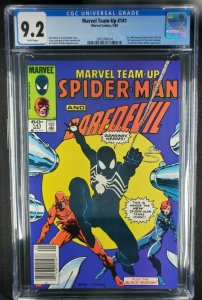 Marvel Team-Up #141 (1984) CGC 9.2 WP UPC/Newsstand 1st app. Black costume|