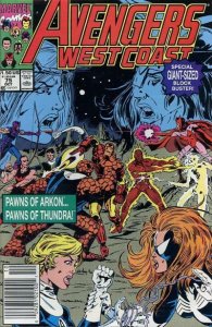 Avengers West Coast #75 (Newsstand) VG; Marvel | low grade - Arkon Thundra - we 