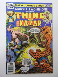Marvel Two-in-One #16 (1976) VG Condition moisture stain