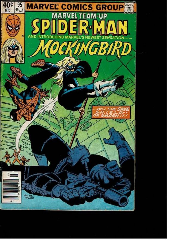 Marvel Team-Up 95 Spider-Man 1st Mockingbird Bobbi Morse*Newsstand*