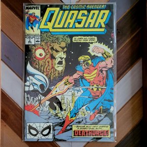QUASAR #2 NM- (Marvel 1989) Origin Quantum Bands + Battle vs DEATHURGE