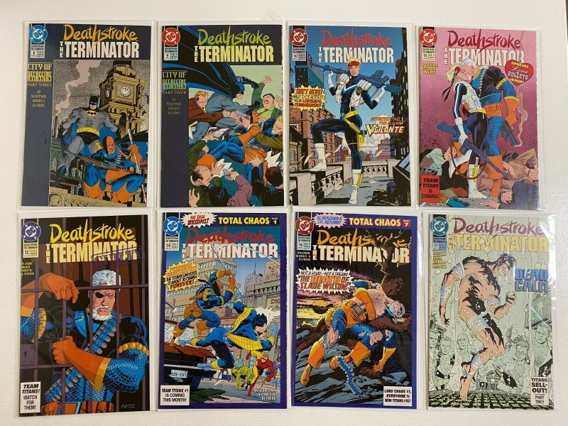 Deathstroke Terminator lot #0-60 + Annuals DC 44 pieces 8.0 VF (1991 to 1996)