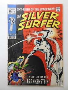 The Silver Surfer #7 (1969) Heir of Frankenstein! Sharp VG/Fine Condition!