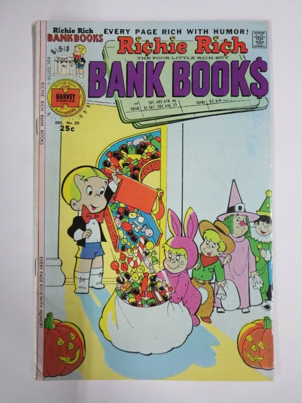 RICHIE RICH BANK BOOKS #20 (Harvey, 12/1975) VERY GOOD PLUS (VG+)