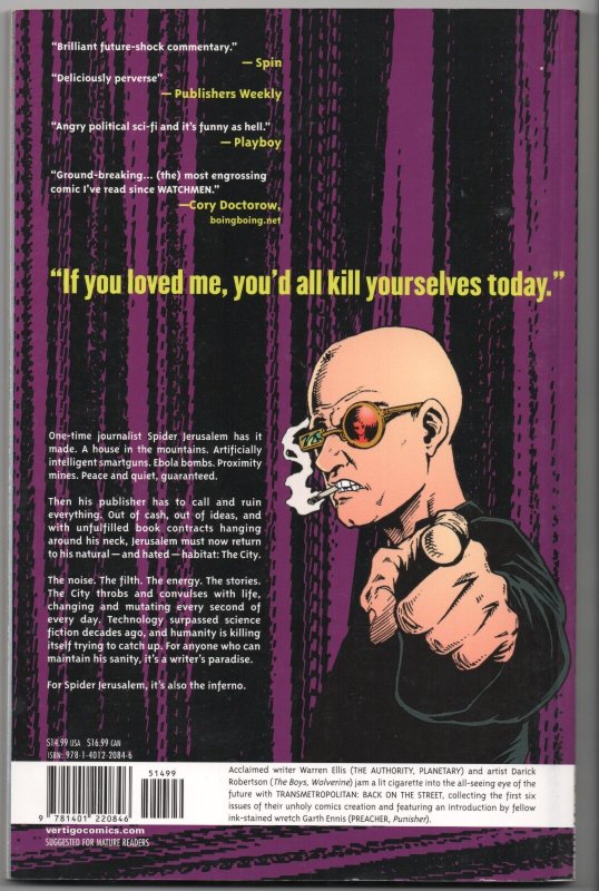 Transmetropolitan TPB Vol 1-4  Warren Ellis - Vertigo