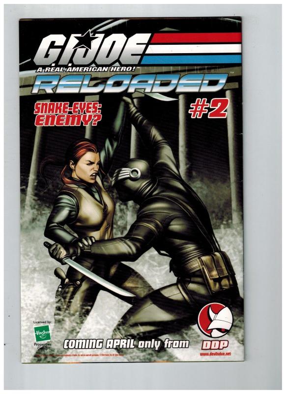 G.I. Joe Reloaded # 1 DDP Comic Books Snake Eyes Cobra Commander Scarlet!!!! SW1