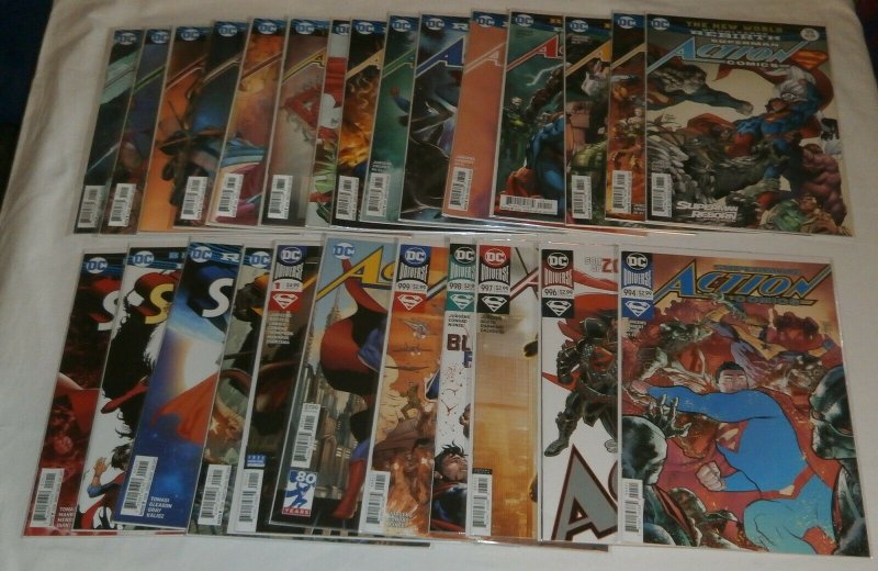 Action Comics #957-1000 (no 975) Jurgens Superman Rebirth Lex, comics lot of 43