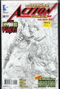 Action Comics #20 Variant Cover (2013) Superman