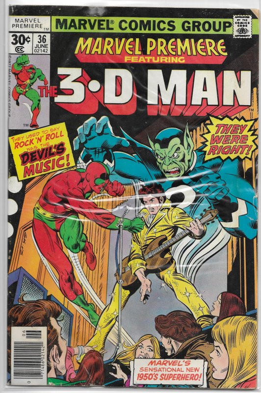 Marvel Premiere   #36 FR 3-D Man, Thomas/Craig