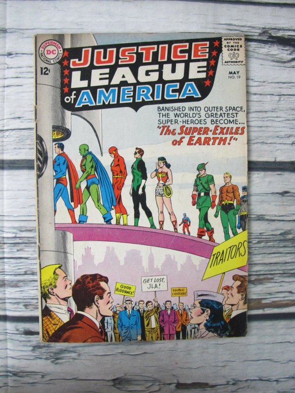The Justice League of America DC Comics Silver Age 1963 #19 VG 4.5